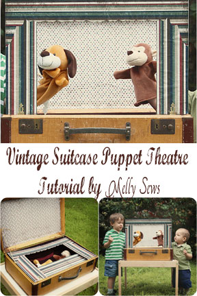 Turn a vintage suitcase into a puppet theater, complete with storage. Great Tutorial!