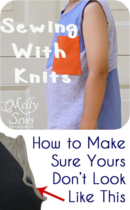 Sewing with Knits - How to Sew with Knits - Great Tips and Tricks from Melly Sews