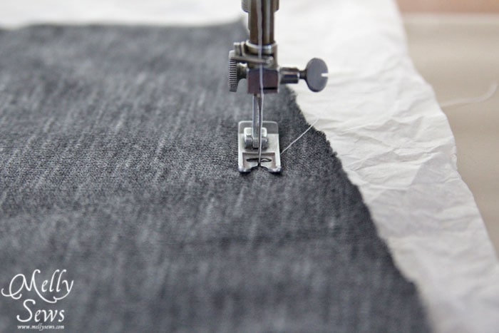 What to do to keep your machine from eating knit fabric - Melly Sews