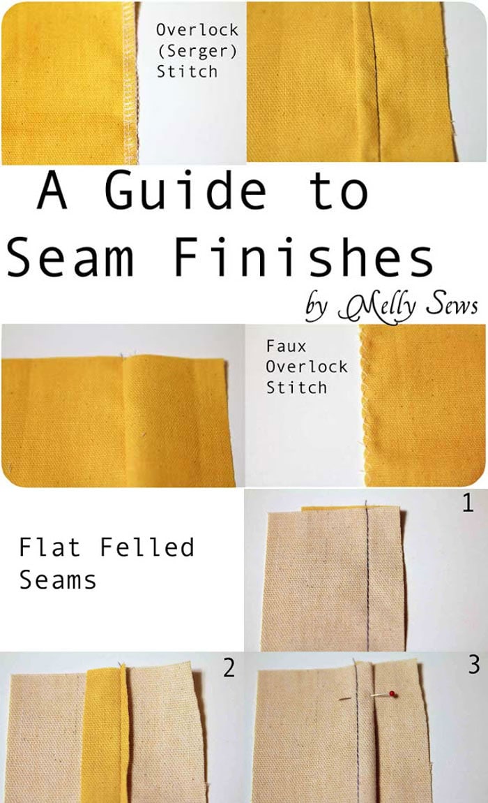 How to finish seams - Melly Sews