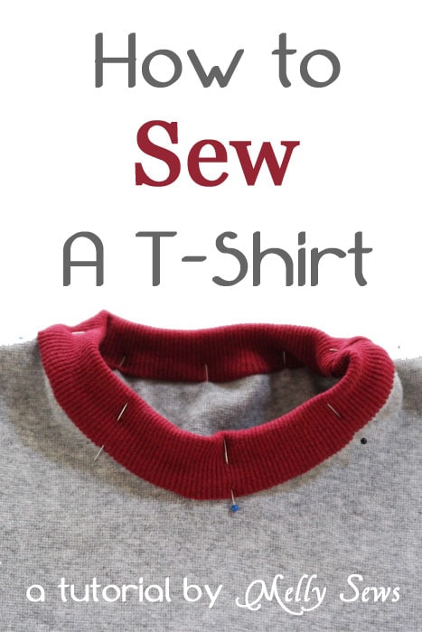 DIY Tutorial on How to Sew a T-shirt by Melly Sews