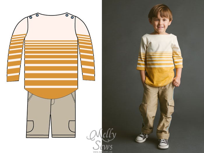 Blank Slate Patterns Spring Sewing Patterns: the Beachy Boatneck and Coastal Cargos