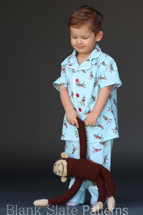 Blank Slate Patterns Lazy Day Pajamas Sewing Pattern for boys and girls
