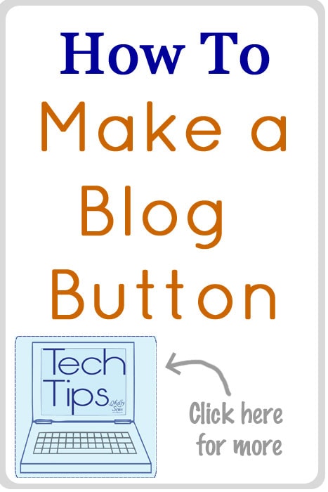 How to Make a Blog Button tutorial for Blogger or Wordpress. So easy!