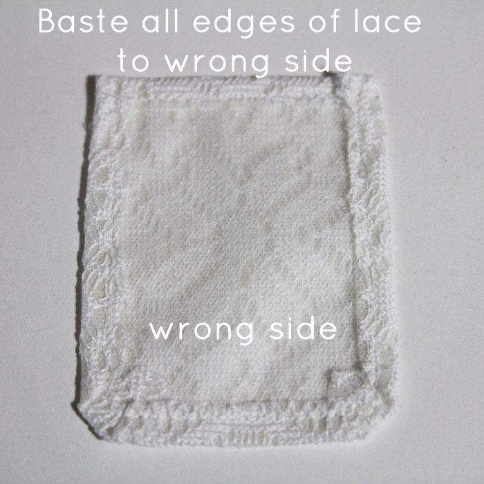 Step 4: Baste edges