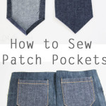 How to sew patch pockets tutorial