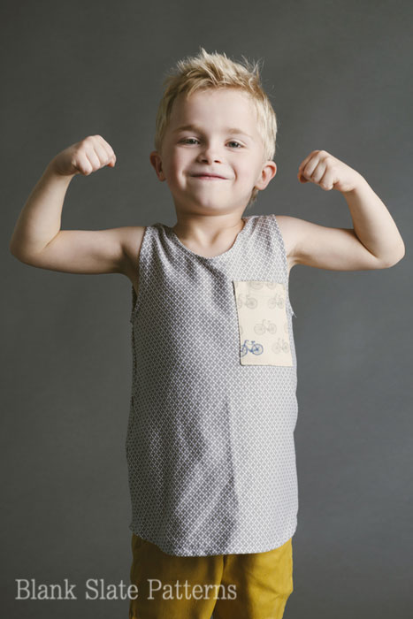 Blank Tank PDF Sewing Pattern for boys and girls by Blank Slate Patterns
