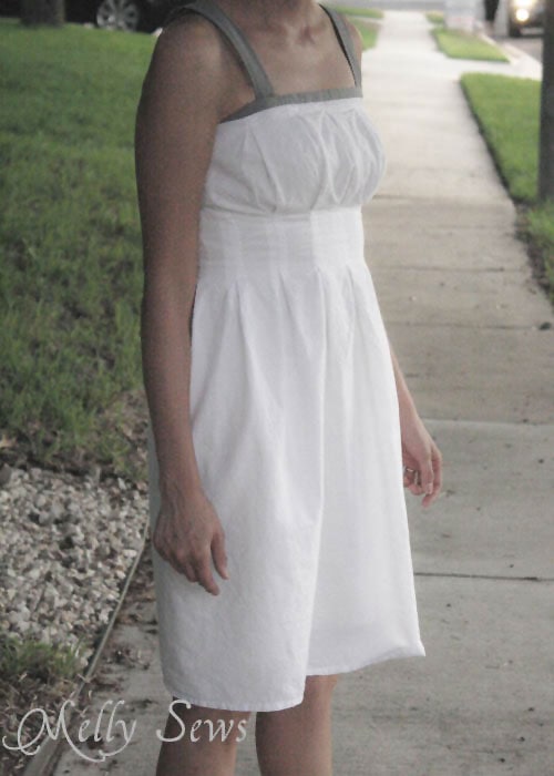 Pleated Dress Tutorial by Melly Sews - easy and flattering dress for summer