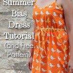 Bias Trim Sundress tutorial with free pattern by Melly Sews