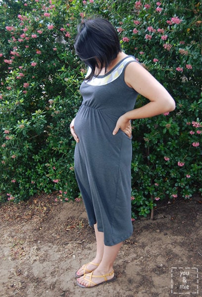 Maternity sundress tutorial by You & Mie for Melly Sews