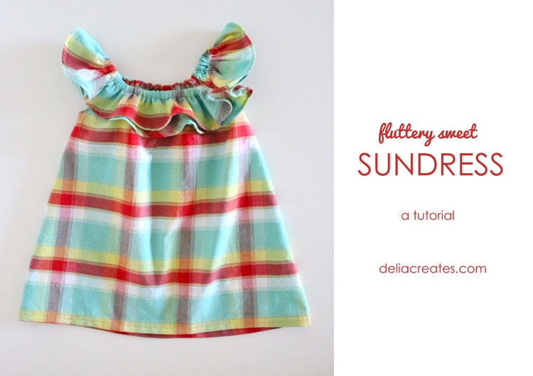 Ruffled Collar Sundress Tutorial by Delia Creates for Melly Sews (30) Days of Sundresses