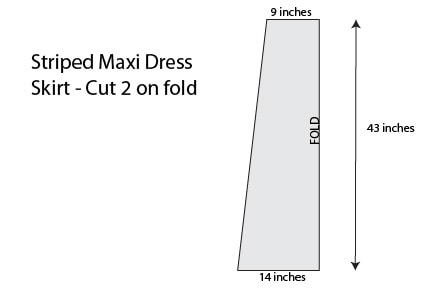 Striped Maxi Sundress Tutorial skirt