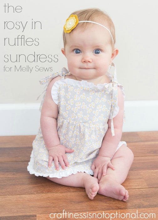 Rosy in Ruffles Sundress Tutorial by Craftiness is Not Optional for Melly Sews (30) Days of Sundresses