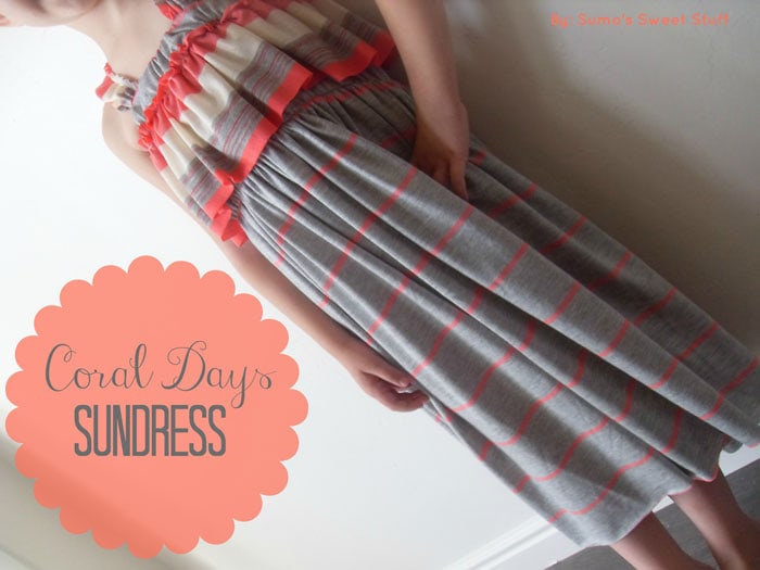 Coral Days Sundress Tutorial by Sumo's Sweet Stuff for Melly Sews (30) Days of Sundresses