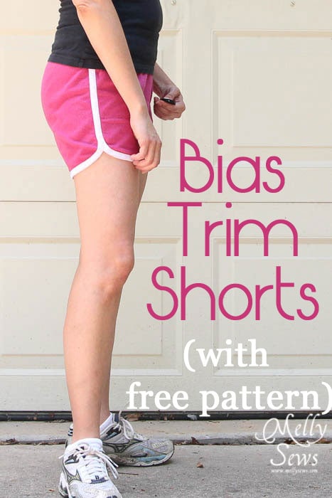 Bias Trim Shorts for Women - Free Pattern and Tutorial by Melly Sews