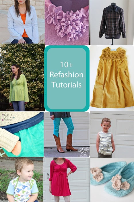 10 Refashion Tutorials for Women and Kids - Melly Sews