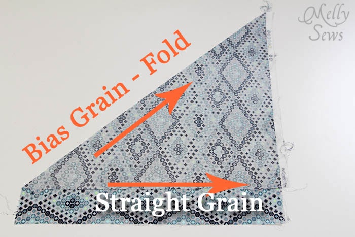 Start by folding - How to Make Continuous Bias Tape - Melly Sews