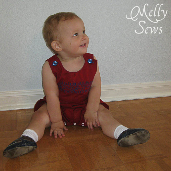 Baby Boy Romper by Melly Sews with Free Pattern