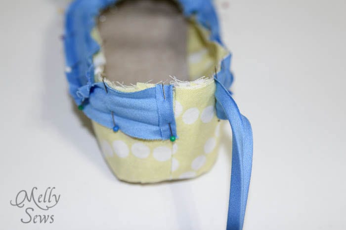 Step 6 -2 Sew Ruffled Slippers Tutorial - Melly Sews