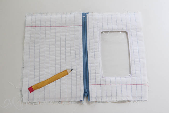 Step 14 Notebook paper zipper pouch tutorial