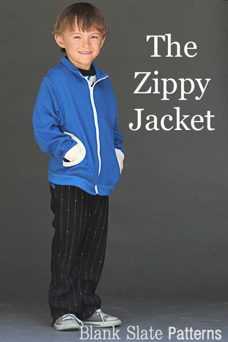 Zippy Jacket Boys or Girls PDF Sewing Pattern by Blank Slate Patterns