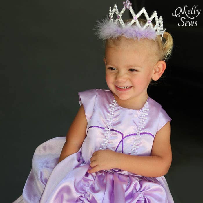 Pretty princess Inspired by Princess Sofia the First Dress Tutorial - Melly Sews