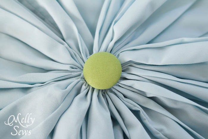 Step 4 - Round Pleated Pillow Tutorial - Melly Sews