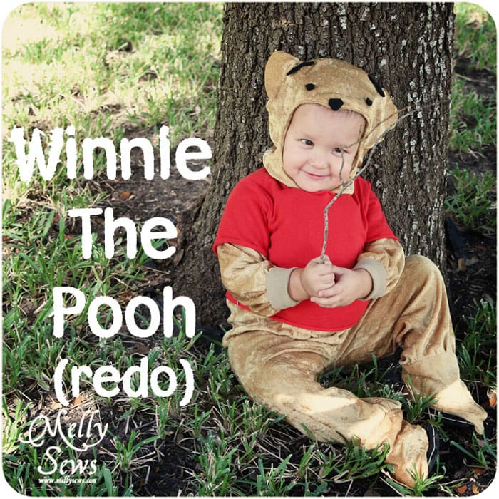 Winnie the Pooh Costume Tutorial - http://mellysews.com #sewing #halloween