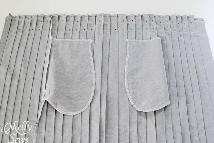 Inside view Pleated Paper Bag Waist Skirt Tutorial - Melly Sews #diy #sewing #tutorial