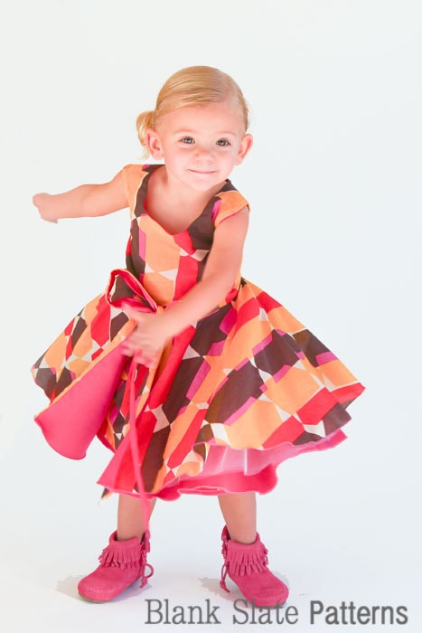 Get ready to party in Amaryllis Dress PDF Sewing Pattern by Blank Slate Patterns