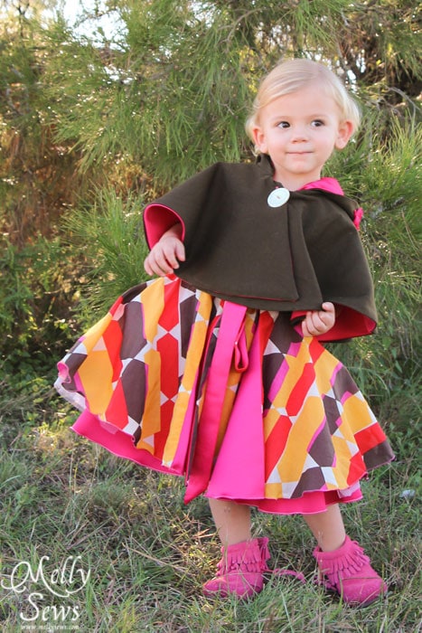 Dancing in the Amaryllis Dress pattern by Blank Slate Patterns - Kids Holiday Style Tips - Melly Sews