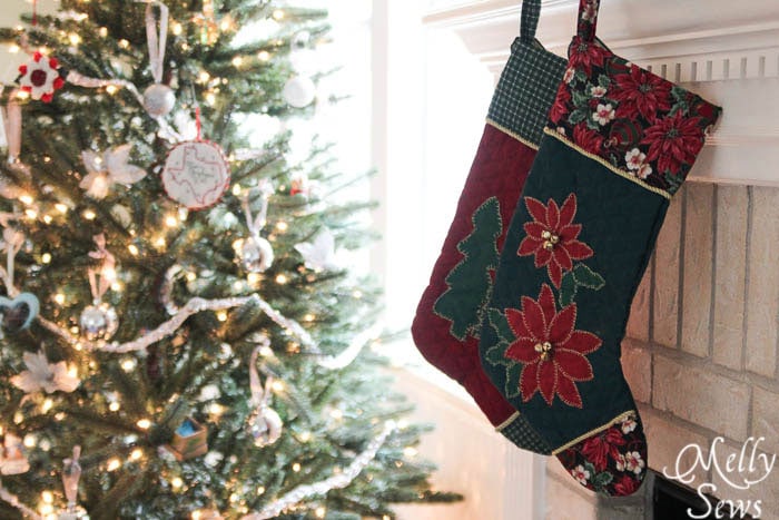 To make - Free Christmas Stocking Pattern - Melly Sews #holiday #Christmas #DIY #sewing
