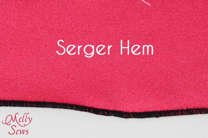 Rolled Hem with a Serger