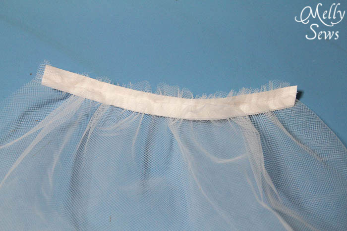 Ruffled tulle with bias tape edge - Melly Sews