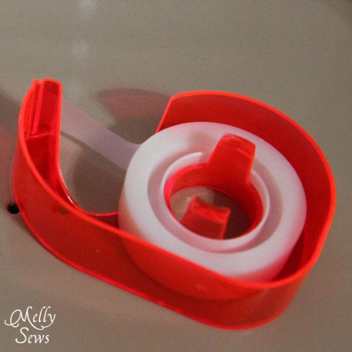 Transparent tape - a versatile sewing tool - Melly Sews