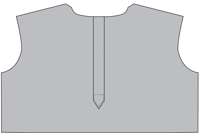 Step 7 - How to make a continuous placket - Melly Sews continuous placket tutorial #sewing