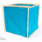 Finished Fabric Box - How to Sew Collapsible Fabric Storage Boxes - MellySews.com