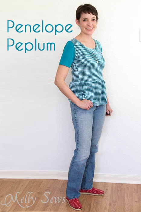 Penelope Peplum pattern by see kate sew - sewn by Melly Sews