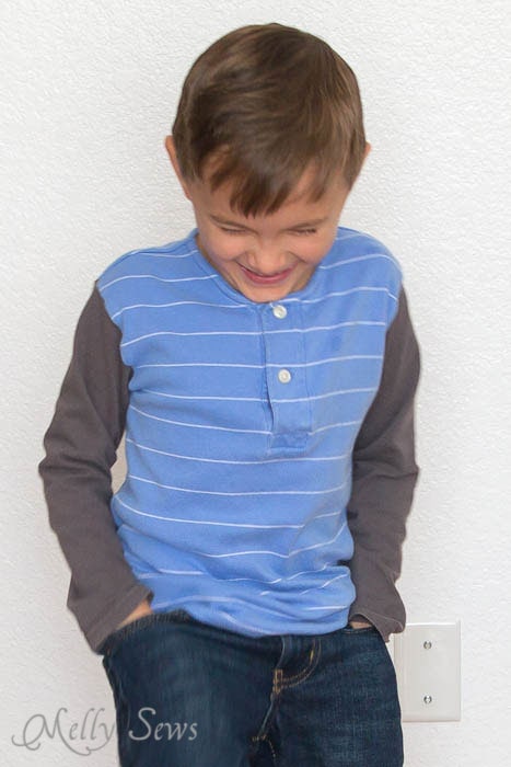 Cute polo shirt upcycle - doesn't look too hard - Melly Sews