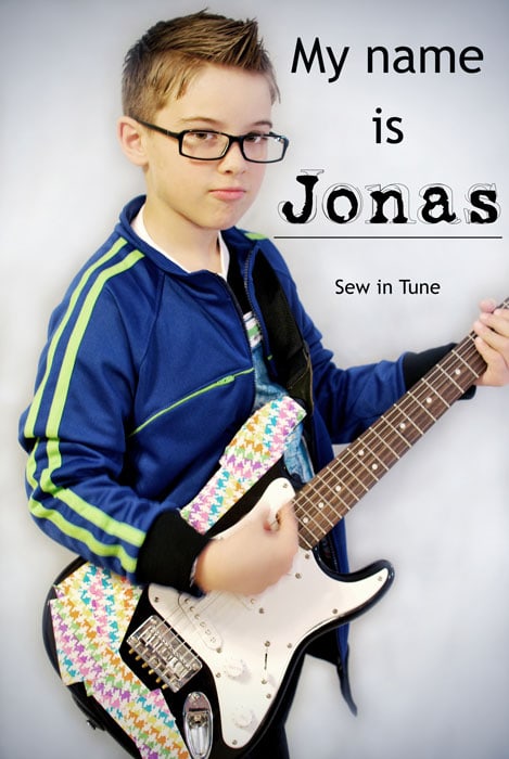 My Name is Jonas by Rock the Stitch for Sew in Tune - MellySews.com