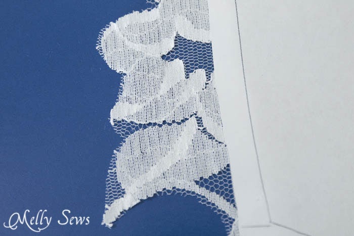 How to cut lace to sew invisible seams - MellySews.com