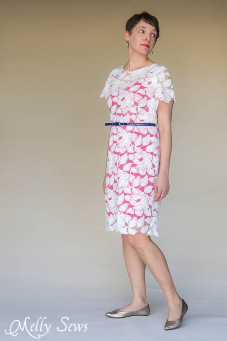 I'm not sure I could sew this, but I could wear it! Lace Dress 3 Ways - MellySews.com