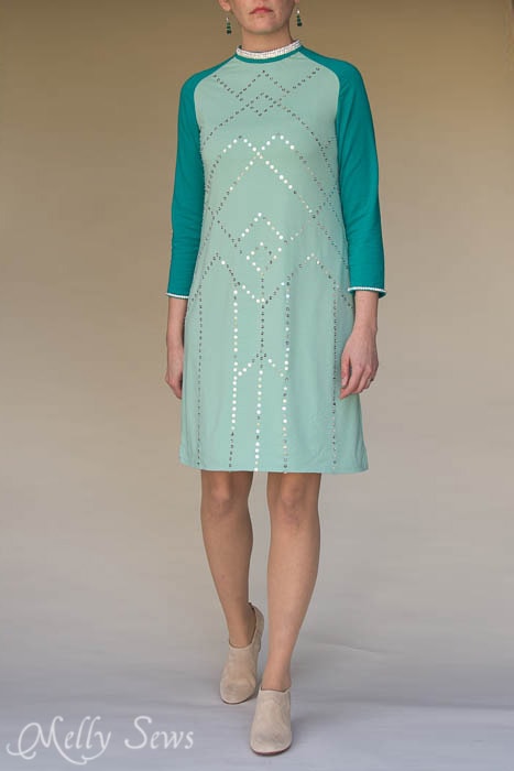 Sequins in a pattern - MellySews.com
