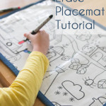 How to Make Re-usable Dry Erase Placemats for Kids - MellySews.com