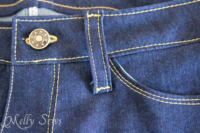 Topstitching - tips for success in sewing your own jeans - http://mellysews.com