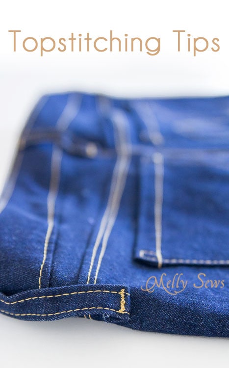 How to Topstitch - http://mellysews.com