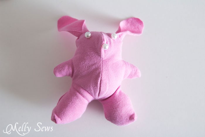 Step 7 - T-shirt bunny tutorial with free pattern - http://mellysews.com