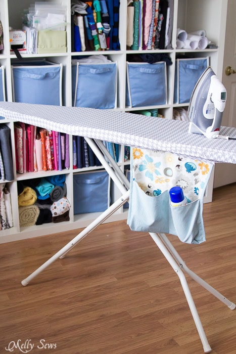 How to Make an Ironing Board Cover that fits tightly - http://mellysews.com