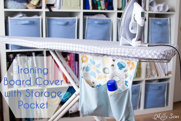 Ironing Board Cover and storage pocket - http://mellysews.com