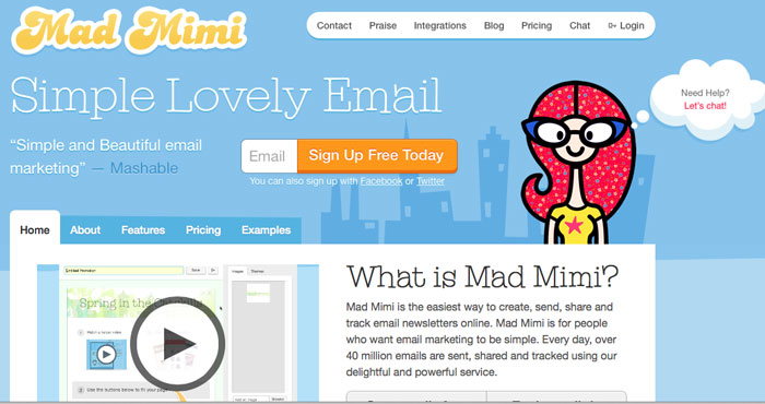 Mad Mimi - for email newsletters - Tech Tips with http://mellysews.com